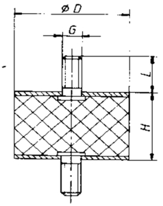 Gummi-Metall-Puffer-NK-100x55-mm-DxH