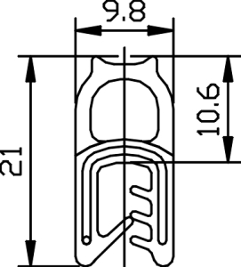 PVC-Kantenschutzprofil-mit-seitl-aufgesiegeltem-EPMD-Moosgummi