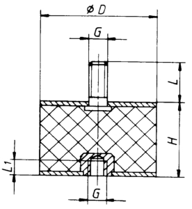 Gummi-Metall-Puffer-NK-75x55-mm-DxH