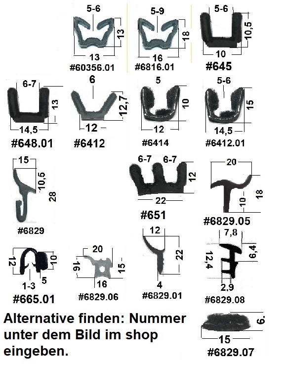 15cm Muster Türdichtung € 13,80/m