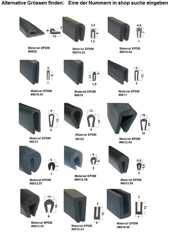 3m Gummi Kantenschutzprofil € 4,55/m - staufenbiel-berlin