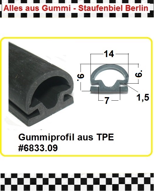 1m Pufferprofil Fingerschutzprofil - staufenbiel-berlin