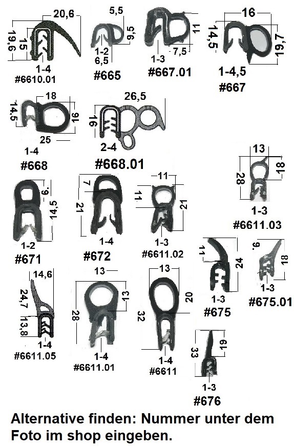 Profil 1m 17x22mm Autotürdichtung Türdichtung Hubdach Glasdach Autotüre  Dichtung KFZ