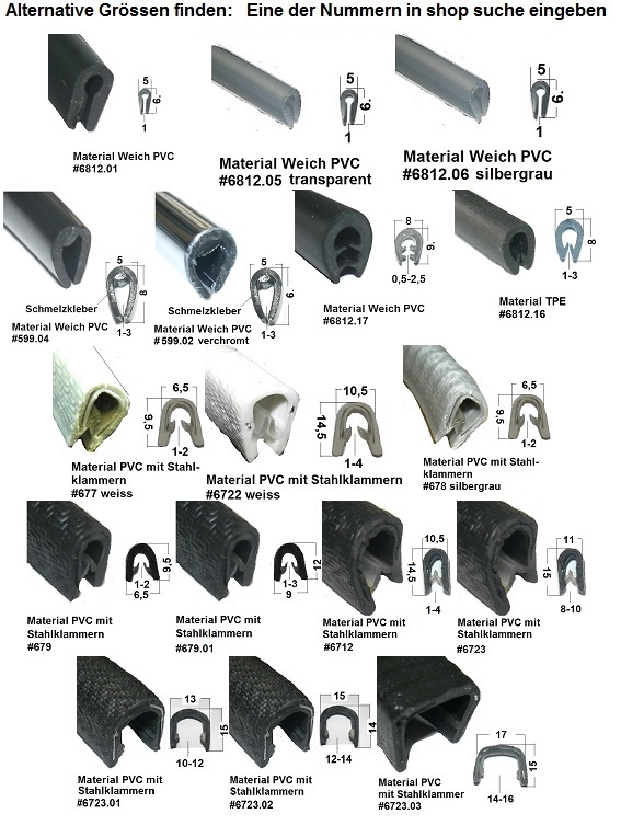 PVC-Kantenschutz Metall/Moosgummi Co-Extrusion