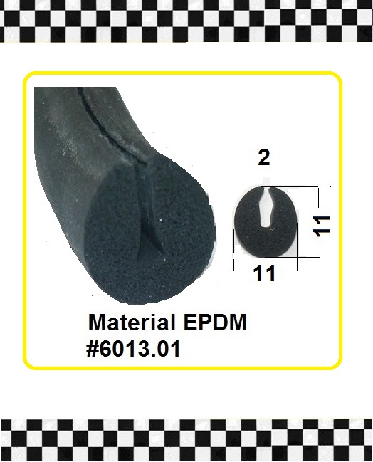 TP Blau Shop - EPDM-Weichgummi-Kantenschutzprofil und  EPDM-Moosgummi-Dichtschlauch, Klemmbereich 1,0-3,5 mm, schwarz