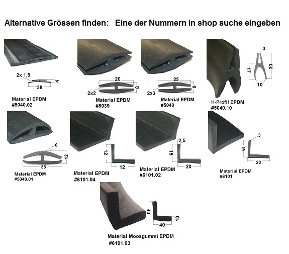 Gummistreifen selbstklebend 15x2mm (L=10m) - Technikplaza