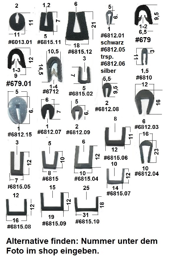 15cm Muster Türdichtung € 13,80/m - staufenbiel-berlin