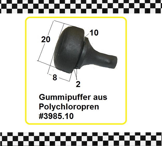2x Anschlagpuffer Gummipuffer Gerätefuss Puffer  3985.05 aus Berlin 