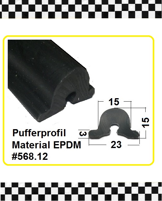 Bild 1 von *MUSTER* Füllerprofil Scheuerleiste Boot Porsche 356 ca. 20 cm lang
