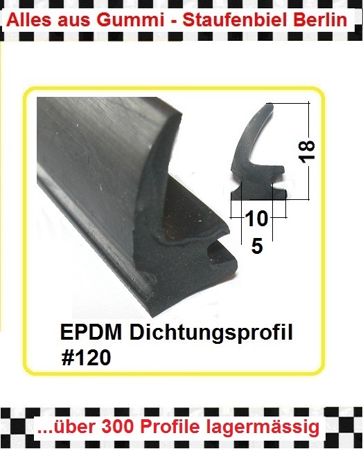 Kantenschutz für 2mm Gummidichtung  6013.01 aus BERLIN € 7,45/m 2m Moosgummi 