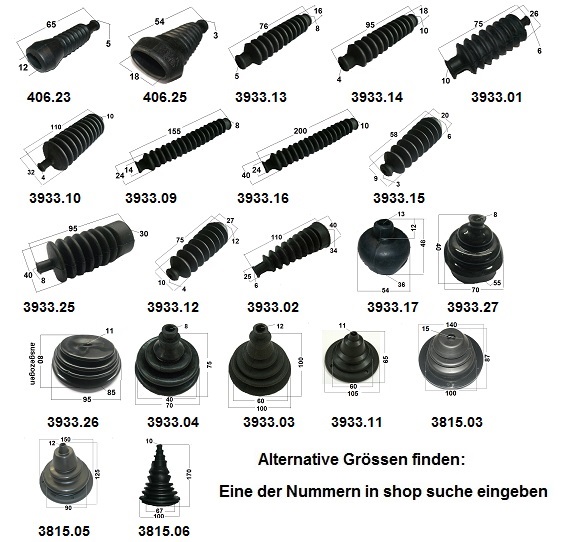 1x Gummifaltenbalg - staufenbiel-berlin