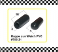 15x Kappe Weich PVC innen 2mm *A