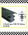Bild 1 von 15cm Muster Gummi T-Profil Antirutsch für Treppenstufen € 9,95/m