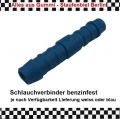 4x Schlauchverbinder  Farbe weiss für Schlauch 6mm *A