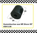 2x Gummibuchse Hohlfeder