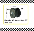 Gummi-Metall-Puffer / Silentblock tailliert 40x30 mm, DxH