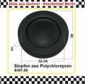 Bild 1 von 1x Membranstopfen Gummi für Bohrung 32-34mm