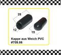 4x Kappe Weich PVC innen 12mm *A