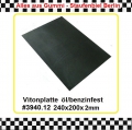 1x Gummiplatte aus Viton ölfest benzinfest 240x200x2mm