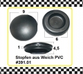 Bild 1 von 6x Stopfen Weich PVC für Bohrung 6mm
