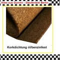 Korkplatte öl- und benzinfest Dicke 2mm 100x230mm