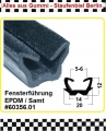 Fensterführung mit Samteinlage