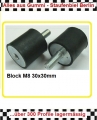 Bild 1 von Gummi-Metall-Puffer, NK, 30x30 mm, DxH