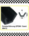 Fensterführung mit Samtbezug 12,7x12mm