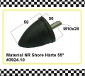 Gummi-Metall-Puffer / Parabelfeder 50x58 mm, DxH