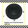 1x Membranstopfen Gummi für Bohrung 80mm