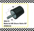 Gummi-Metall-Puffer, NK, 10x10 mm, DxH