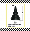 1x Gummifaltenbalg