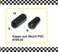 8x Kappe Weich PVC innen 6mm *A