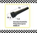 1x Knickschutztülle für Kabel aus Gummi