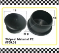 12x Stopfen PVC für 10mm Loch