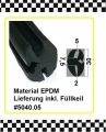 1m Scheibenklemmprofil H.Profil