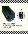Bild 1 von 15cm Muster Fensterdichtung mit Füller € 14,55/m