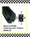 Bild 1 von 15cm Muster Scheibenklemmprofil H.Profil inkl. Füller € 16,00/m