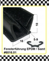 Bild 1 von 15cm Muster Fensterführung mit Samteinlage € 17,65/m