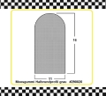 Bild 1 von Moosgummi Halbrundprofil 11x16 mm hellgrau