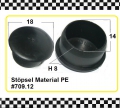 10x Stopfen PVC für 14mm Loch
