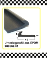 Gummi Unterlegprofil ca. 5x16mm EPDM