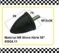 Gummi-Metall-Puffer / Parabelfeder 75x89 mm, DxH