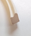 Bild 2 von Moosgummi-Zargenprofil Nr. 537, 12x15mm, EPDM, weiß