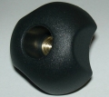 11x Sterngriff Griffmutter M10 mit Messingeinsatz