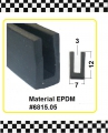 Bild 1 von *MUSTER* Gummi U-Profile EPDM  schwarz ca. 20 cm lang