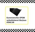 1m Gummistreifen EPDM selbstklebend 25x3mm € 2,45/m