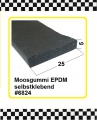 5m Moosgummiprofil € 3,85/m