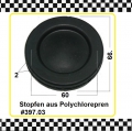1x Membranstopfen Gummi für Bohrung 60mm
