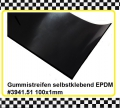1m Gummistreifen EPDM selbstklebend 100x1mm